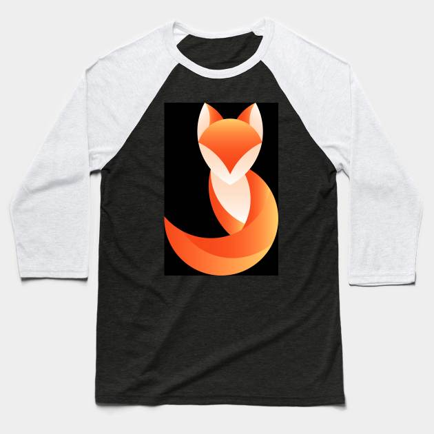 Little Fox Baseball T-Shirt by BrazoocaArt